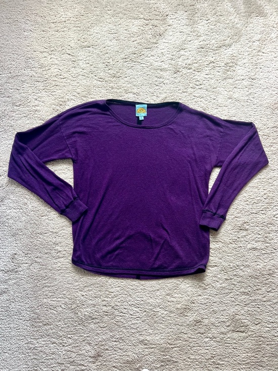 C&C California Sweaters - C&C California Purple Crewneck Lightweight Sweater